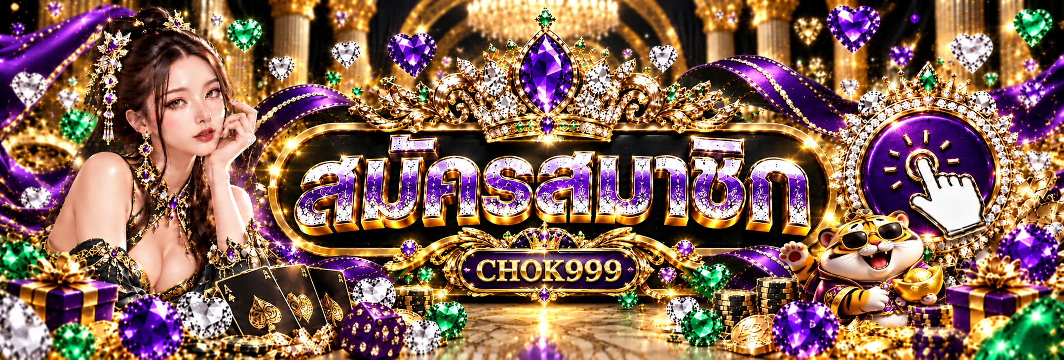ภาพ CHOK999 login และปุ่มสมัครสมาชิก